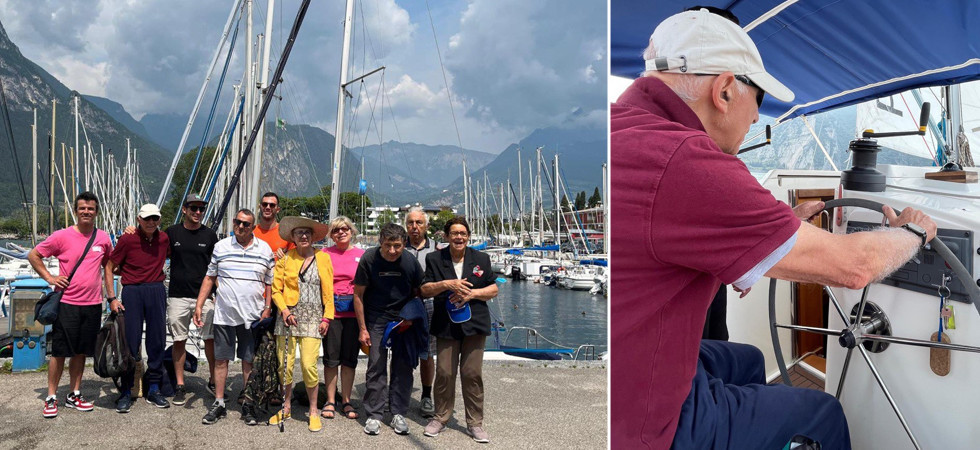 "Cimentarsi con il timone e veleggiare in libertà", gli utenti dell'Apsp Benedetti 'esplorano' il lago di Garda
